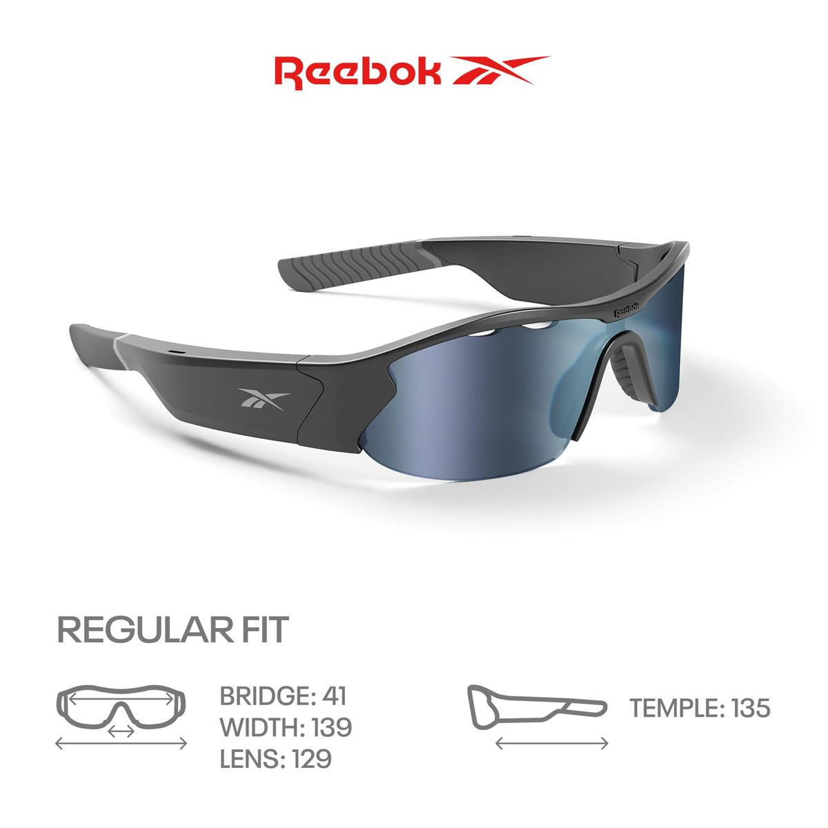 Reebok Flash Smart Audio Glasses, Iridescent Polarized, Powered by Lucyd