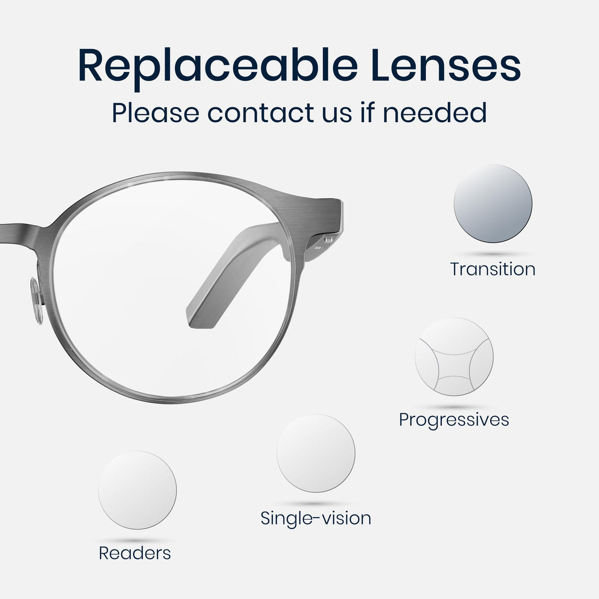 AI Smart Glasses with Real-Time Translation & Meeting Transcription Titanium Frame, Bluetooth Open-Ear Audio, Voice Recording, No Camera Privacy-First, ChatGPT & Gemini, 48H Battery,Black