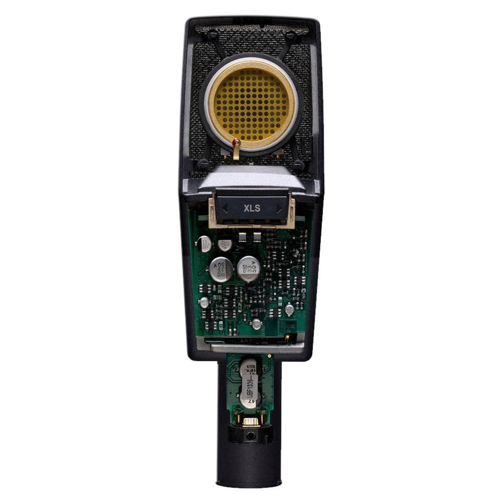 AKG Pro Audio C414XLS Pair Studio Grade Professional Large Diaphragm, Dual Capsule, Multi-Pattern, Vocal & Instrument Condenser Microphone with Aluminum Carrying Case. XLR Connector. Gray with Gold.