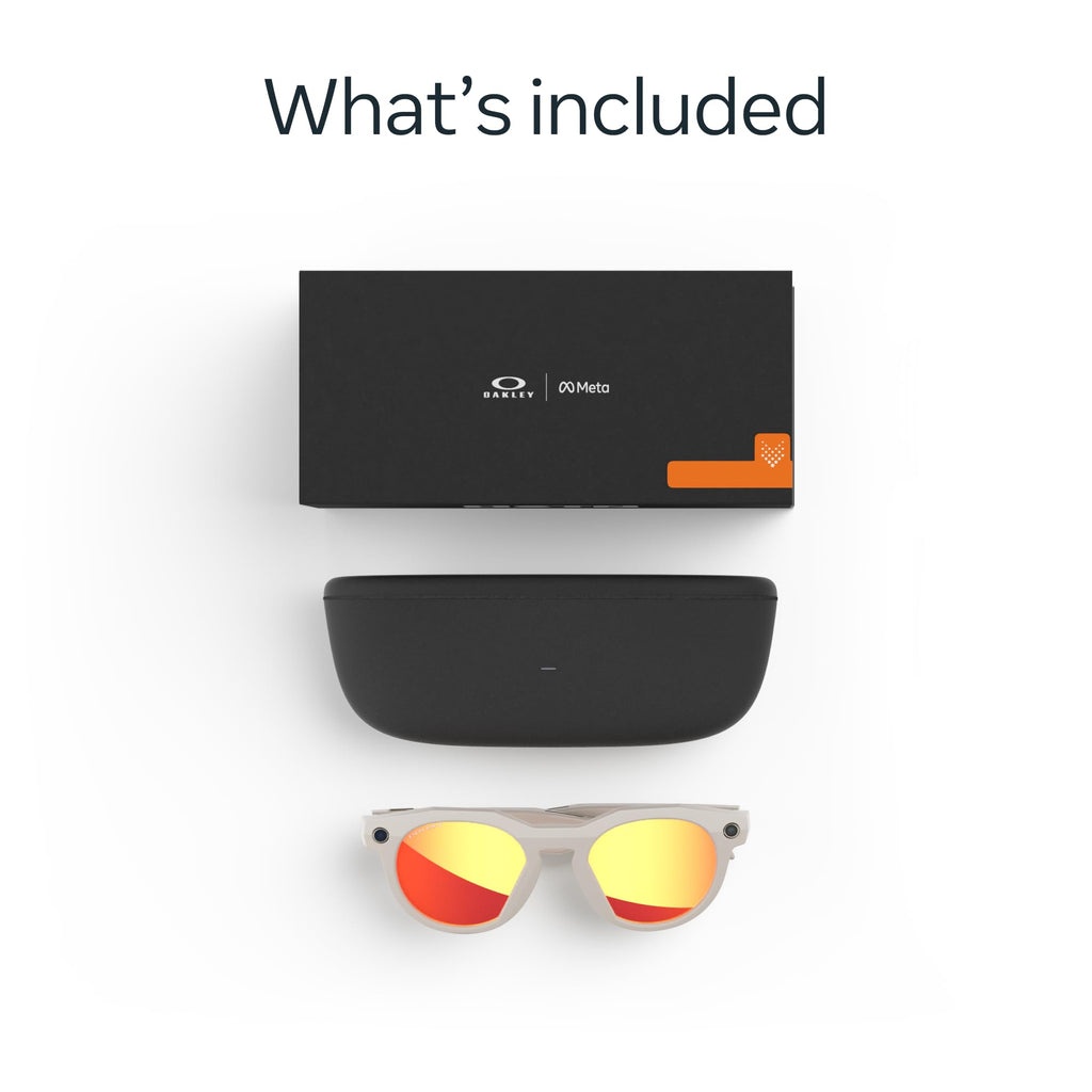 Meta Oakley HSTN Smart AI Glasses Clear, Transitions Grey