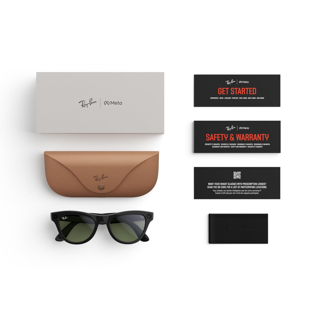 Meta Ray-Ban (Gen 1) Skyler, Shiny Black | Smart AI Glasses for Men, Women â 12 MP Camera, Open-Ear Speakers for Audio, Video Recording, Bluetooth â TransitionsÂ® Cerulean Blue â Wearable Technology