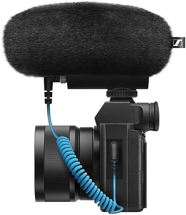 SENNHEISER Professional MKE 400 Directional On-Camera Shotgun Microphone with 3.5mm TRS and TRRS Connectors for DSLR, Mirrorless & Mobile , Connects with Auxiliary