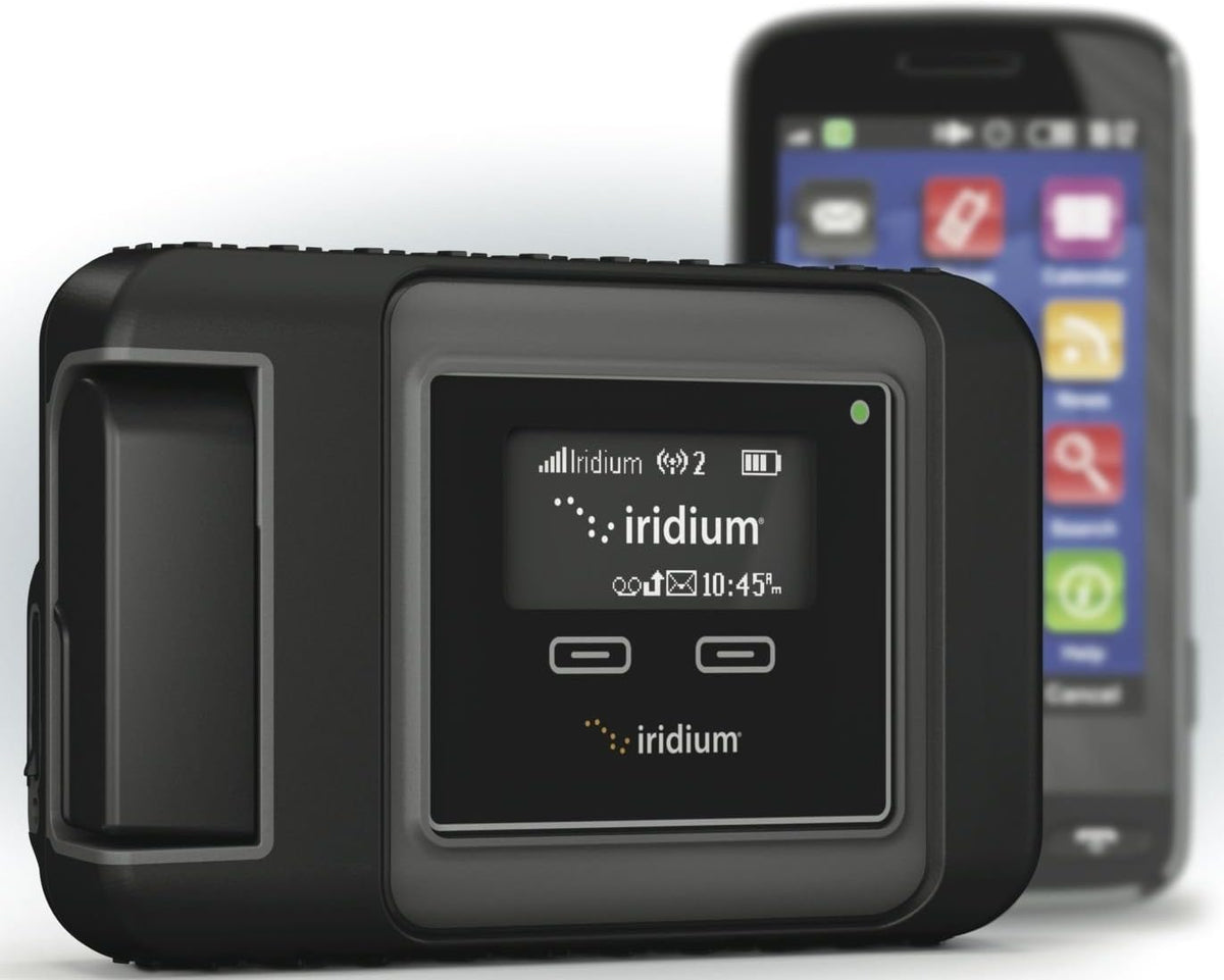 BlueCosmo Iridium GO! Satellite Phone Wi-Fi Hotspot for Voice, Messaging & Data with Prepaid BlueCosmo SIM