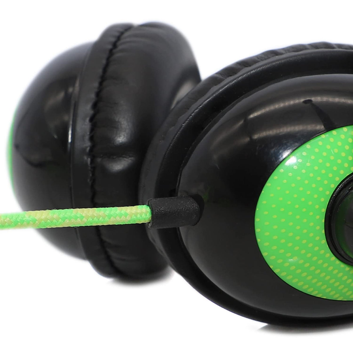 Avid Products AE-36 Headset in Green with Adjustable Boom Microphone for School, Classroom, Education, Testing and Assessment (100 Pack)