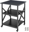 Fannova 23.6"x23.6"x30.1" Large Printer Stand with Adjustable Storage Shelf
