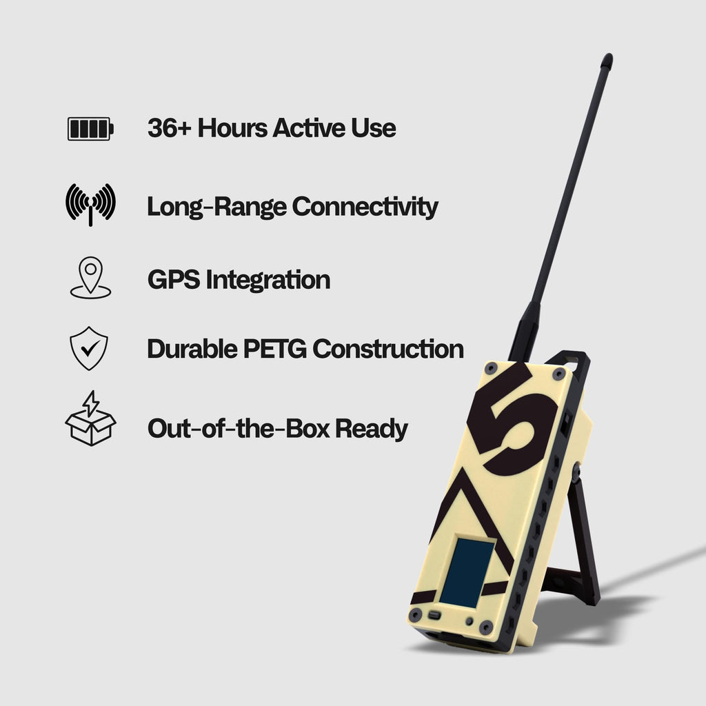 Trekker Delta Off-Grid LoRa GPS Radio, ATAK Meshtastic Communicator