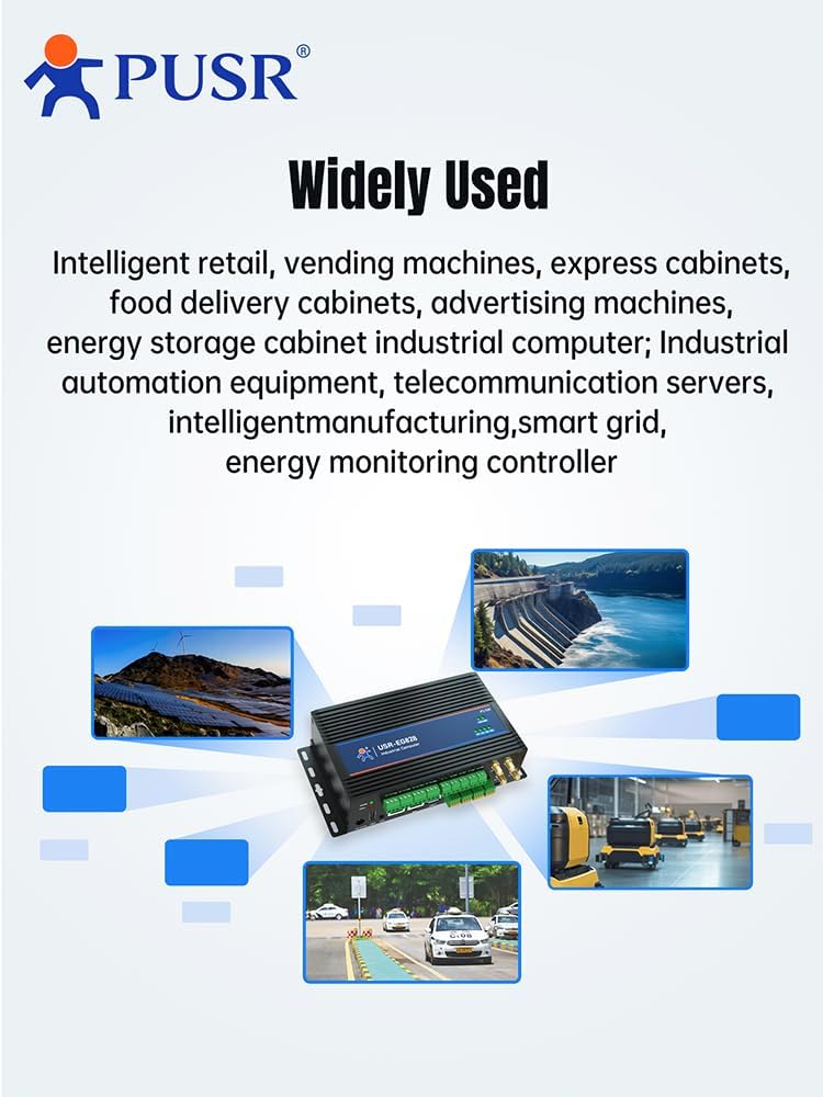 ARM Embedded Industrial Computer with Ethernet WiFi Powerful Processor Linux Open Source and an ARM Architecture Rich Interface Edge Computing Gateway USR-EG828-CEW