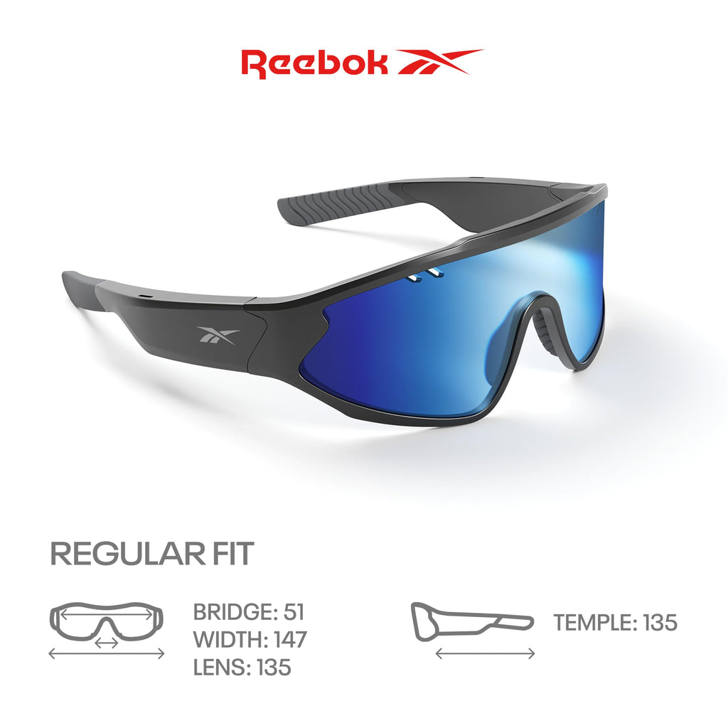 Reebok Flash Smart Audio Glasses, Iridescent Polarized, Powered by Lucyd