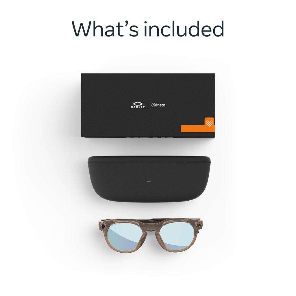 Meta Oakley HSTN Smart AI Glasses Clear, Transitions Grey