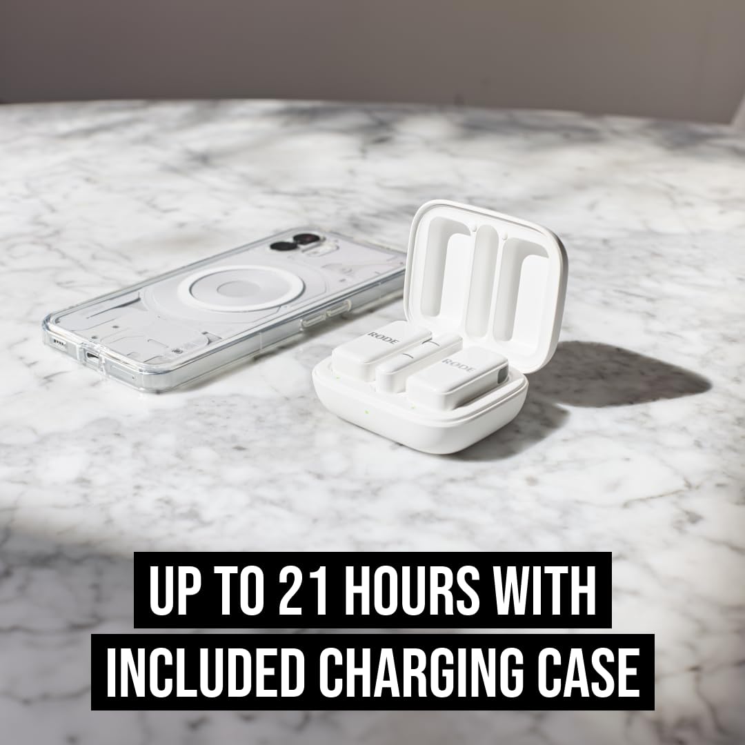 RÃDE Wireless Micro (2 Mics + Charging Case), USB-C for iPhone & Android