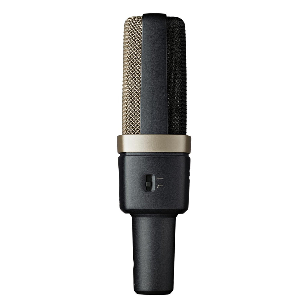 AKG Pro Audio C414XLS Pair Studio Grade Professional Large Diaphragm, Dual Capsule, Multi-Pattern, Vocal & Instrument Condenser Microphone with Aluminum Carrying Case. XLR Connector. Gray with Gold.