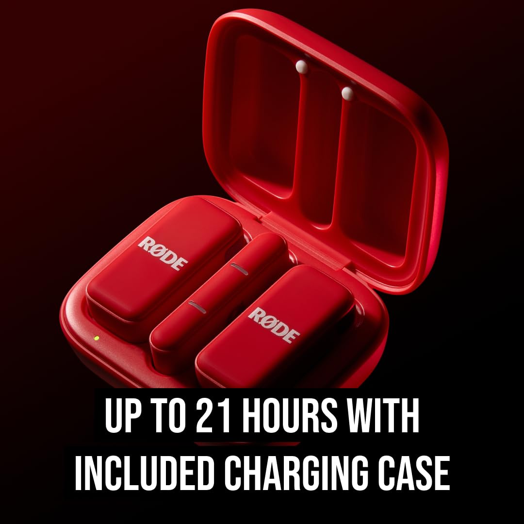 RÃDE Wireless Micro (2 Mics + Charging Case), USB-C for iPhone & Android