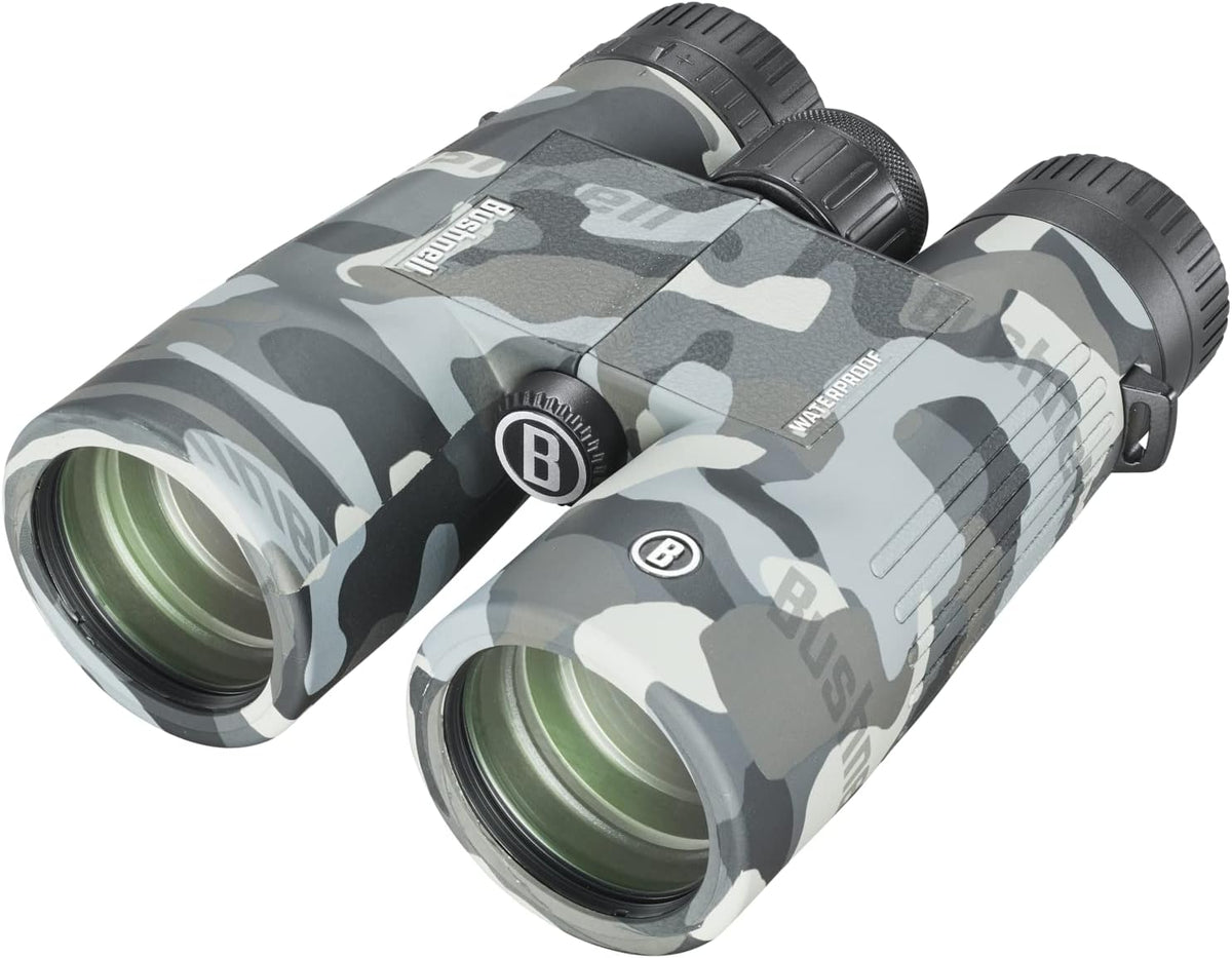 Bushnell Blackout Camo 10x42 IPX7 Waterproof Binoculars with Fully-Multi Coated Lenses and Durable Rubber Armor, Binoculars for Hunting, Boating Birdwatching