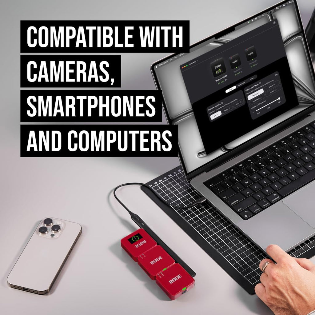 RÃDE Wireless GO (Gen 3) (2 TX + 1 RX + Charging Case), 32-Bit Float
