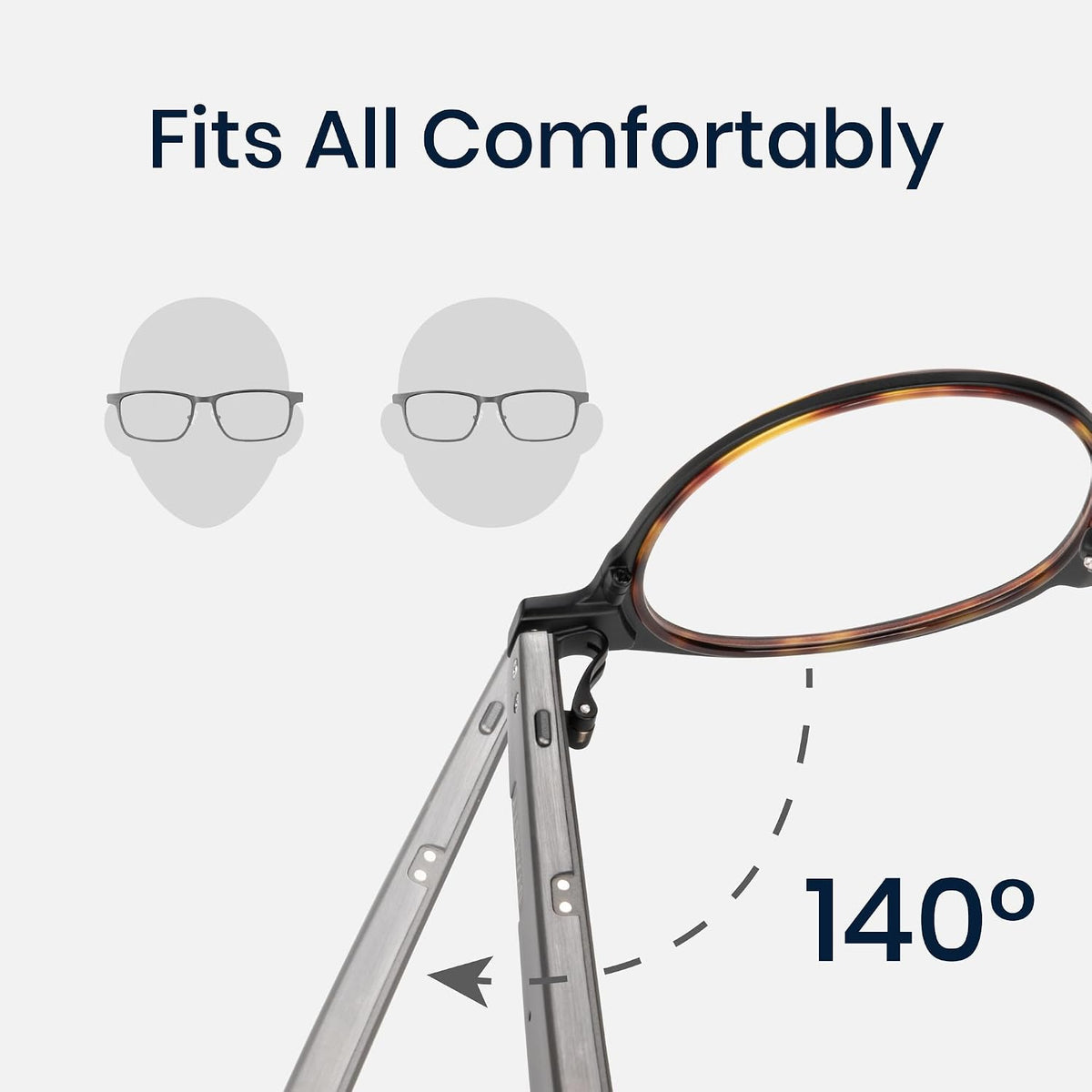 AI Smart Glasses with Real-Time Translation & Meeting Transcription Titanium Frame, Bluetooth Open-Ear Audio, Voice Recording, No Camera Privacy-First, ChatGPT & Gemini, 48H Battery,Black