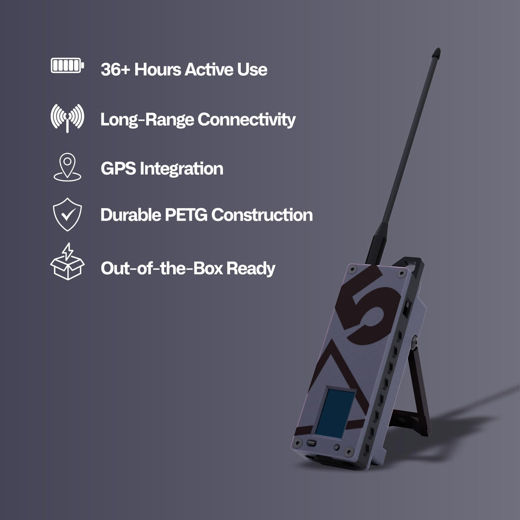 Trekker Delta Off-Grid LoRa GPS Radio, ATAK Meshtastic Communicator