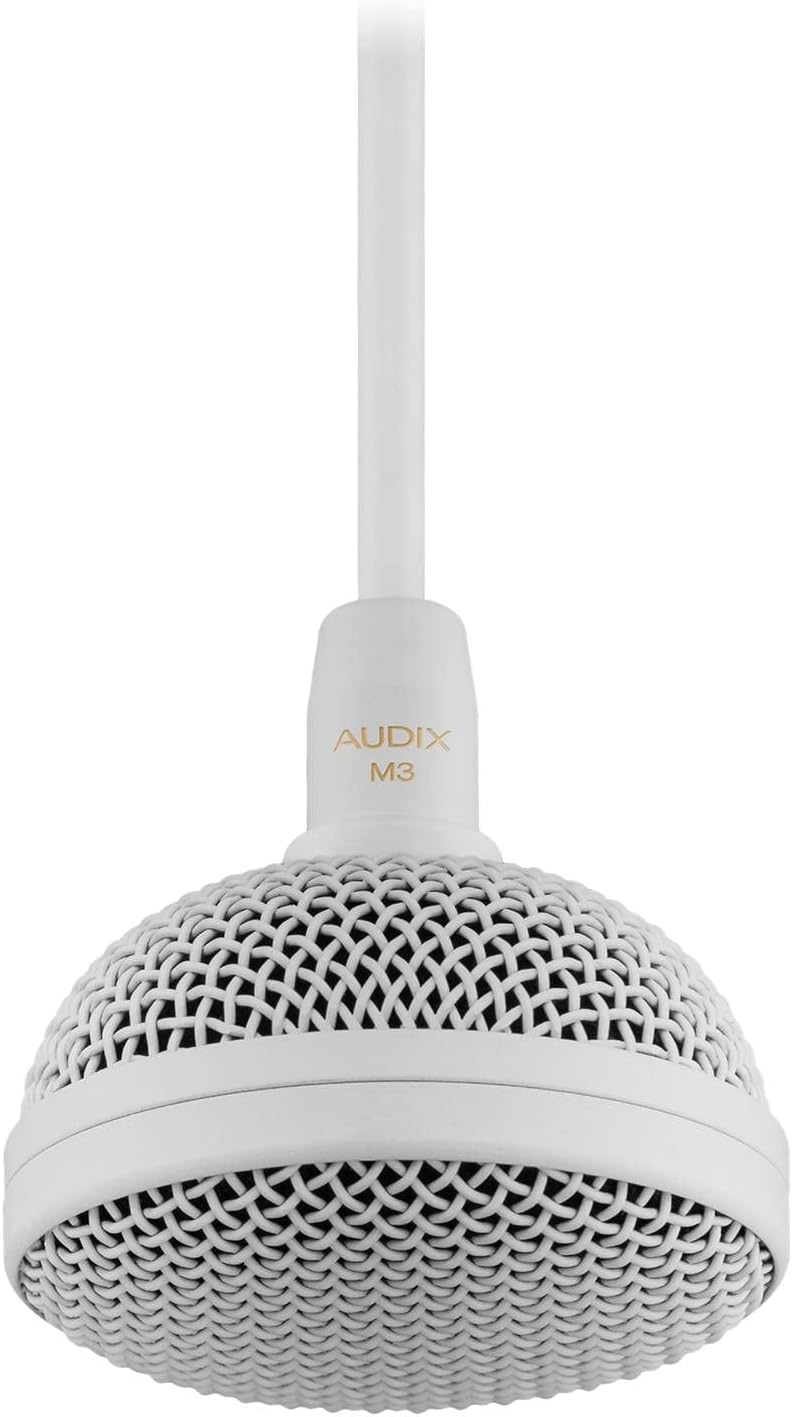 Audix M3W Tri-Element Hanging Ceiling Microphone (White)