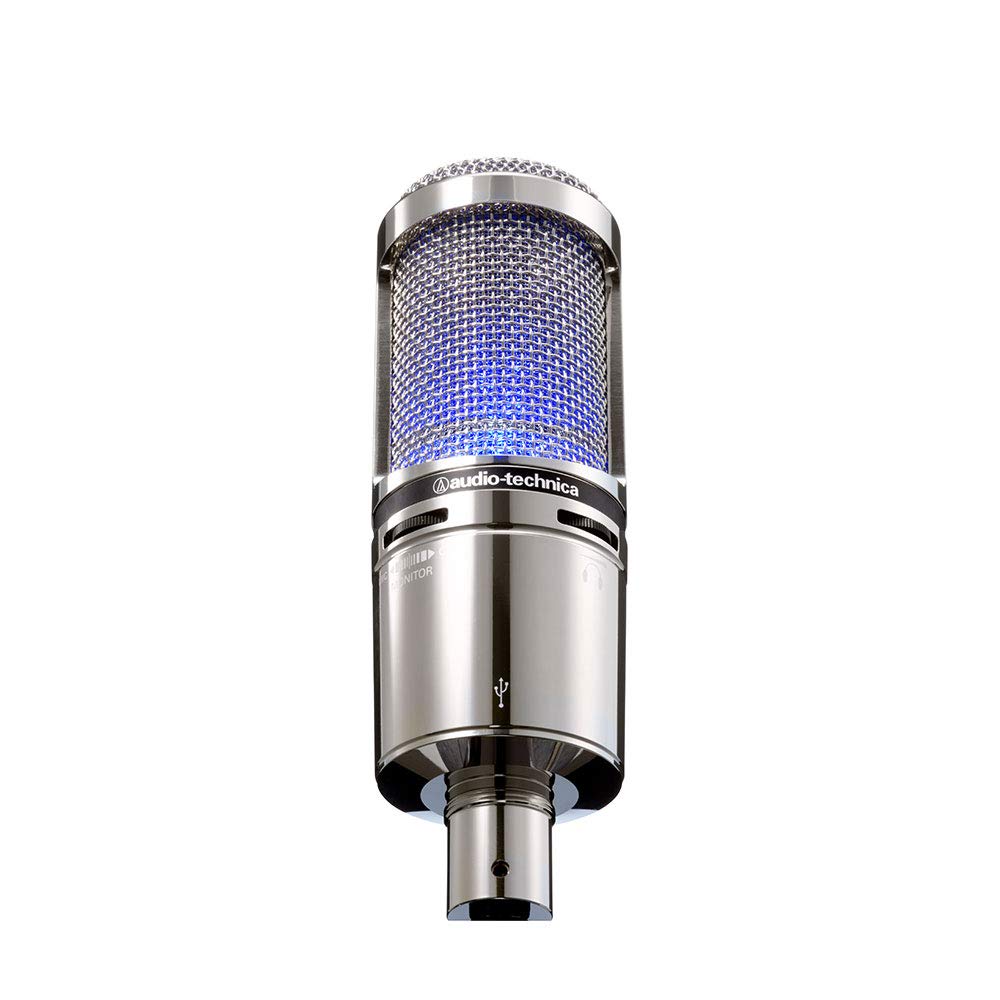 Audio-Technica AT2020 Cardioid Condenser Studio XLR Microphone, Ideal for Project/Home Studio Applications, Black