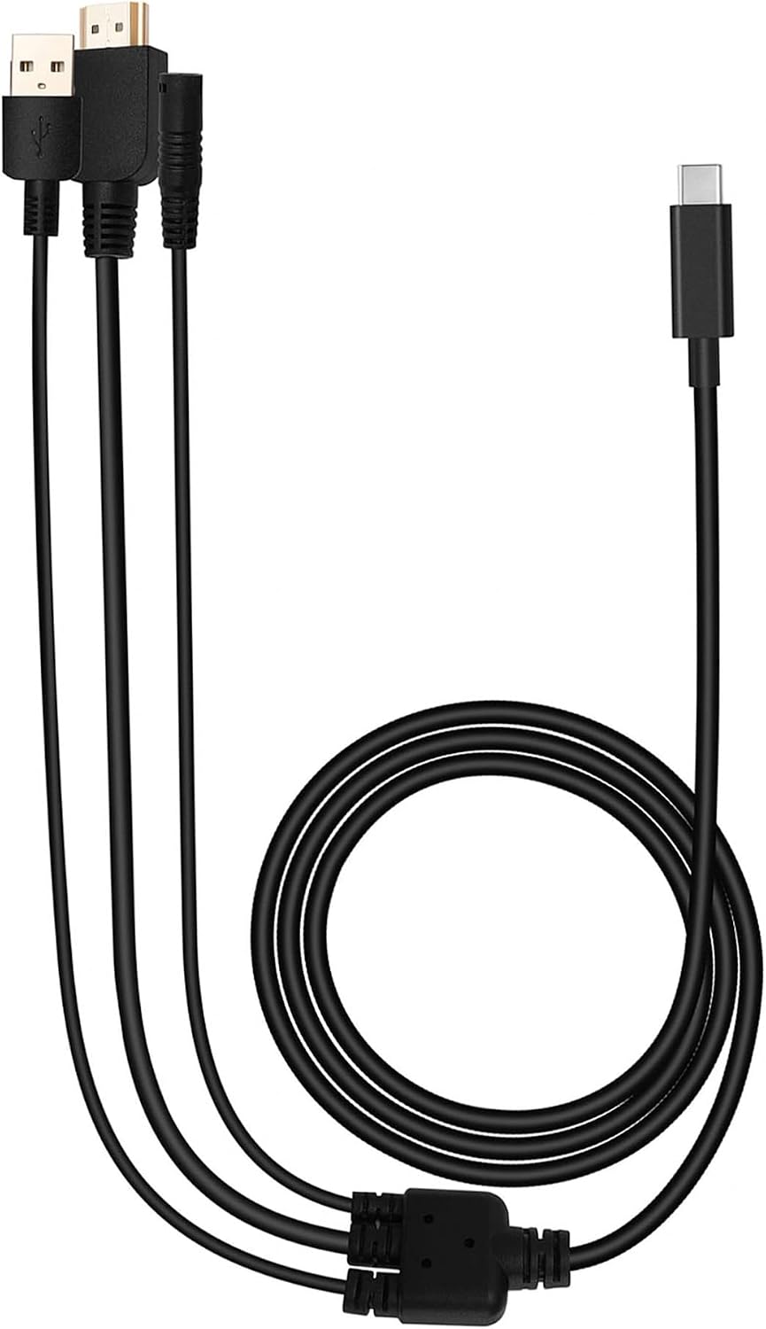 3-in-1 Cable Only for Huion Kamvas 22/22 Plus Graphics Drawing Monitor