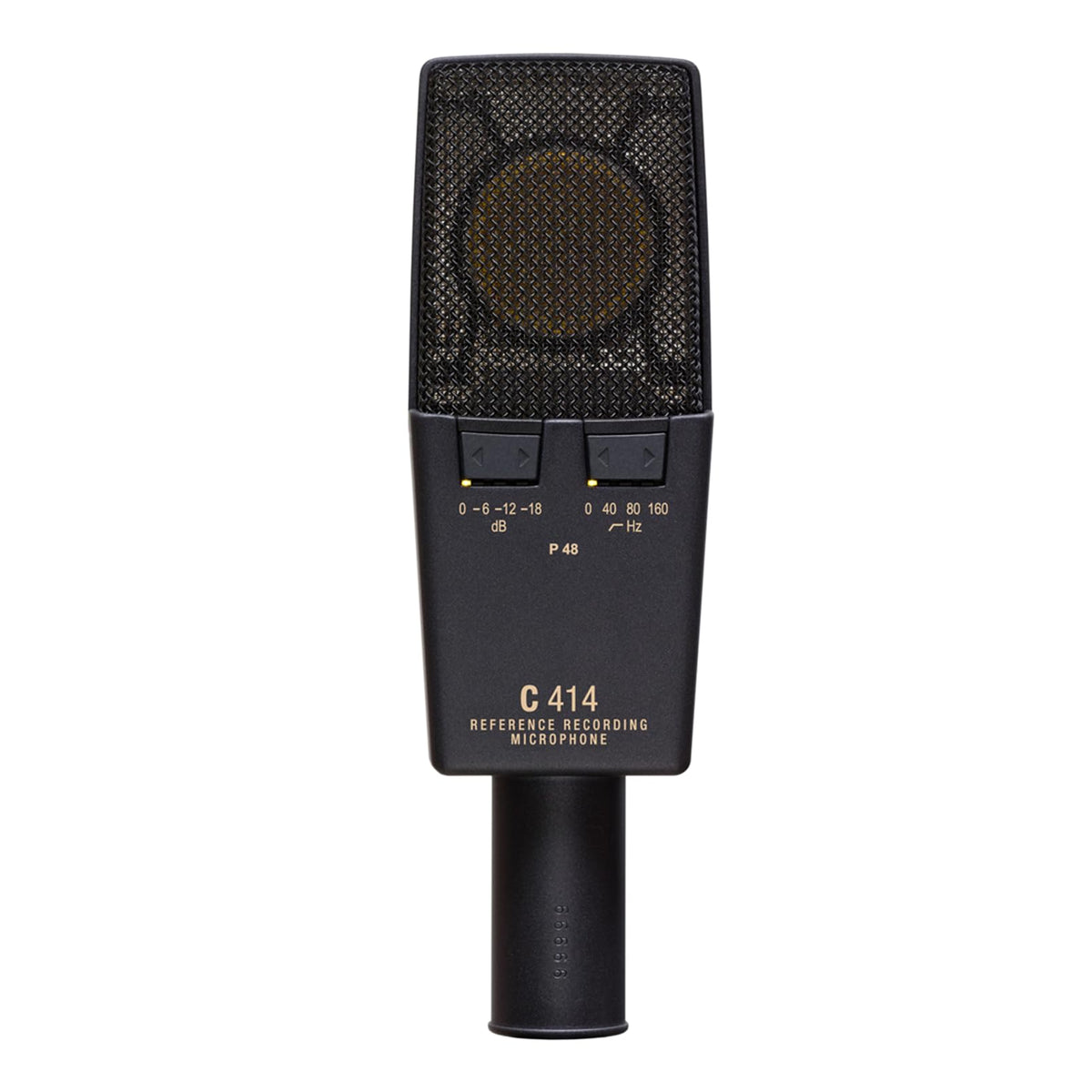 AKG Pro Audio C414XLS Pair Studio Grade Professional Large Diaphragm, Dual Capsule, Multi-Pattern, Vocal & Instrument Condenser Microphone with Aluminum Carrying Case. XLR Connector. Gray with Gold.