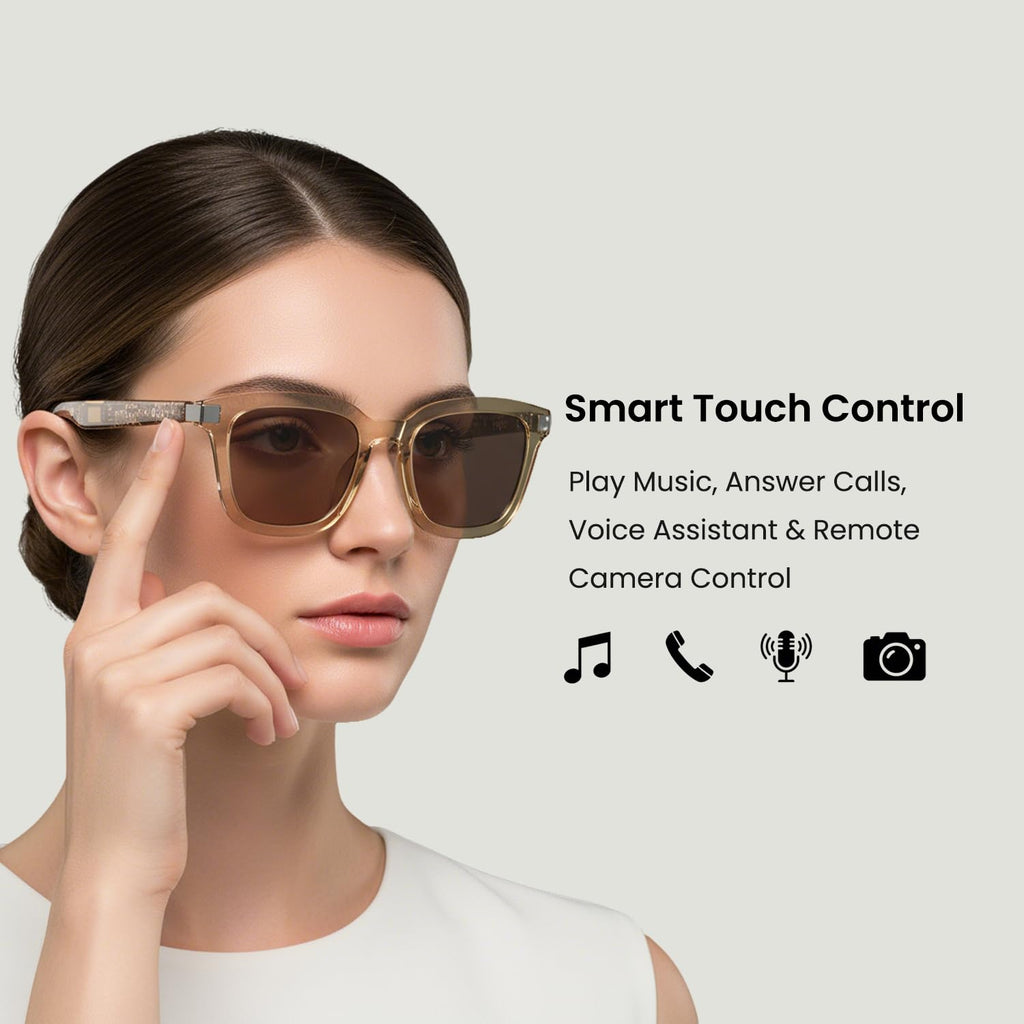 G5 AI Smart Glasses with Camera, 13MP Recording Glasses for Big Heads - XXL