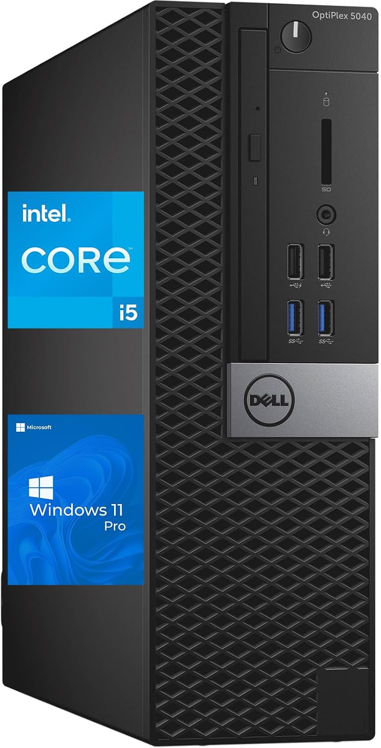 Dell OptiPlex 5040 SFF Desktop Computer PC, Intel Core i5-6500T, 8GB RAM, 256GB SSD, WiFi, Bluetooth, HDMI, Windows 11 Pro (Renewed)