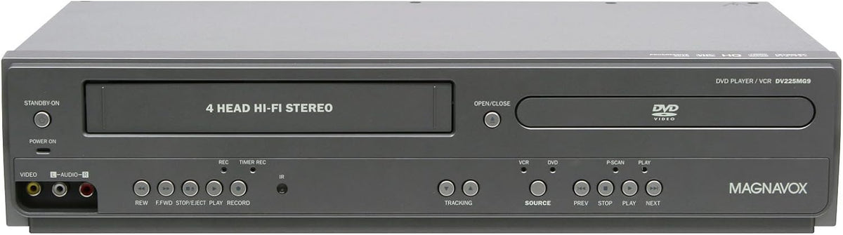Magnavox DV225MG9 DVD Player and 4 Head Hi-Fi Stereo VCR (Renewed)