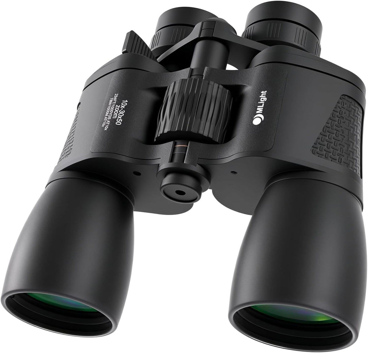 MLight 10-30X50 Zoom Binoculars for Adults, High Powered Military Binoculars for Bird Watching, Hunting, Outdoor, Hiking, Concerts Large View, Waterproof, BK7 Prism, FMC Lens, Low Light Night Vision