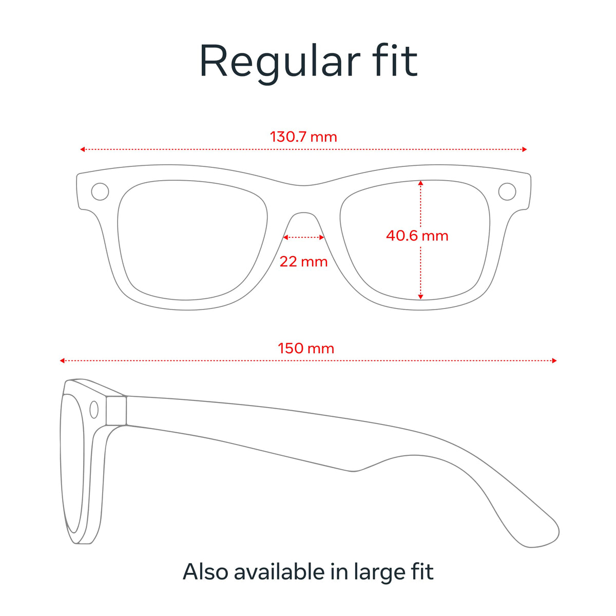 Ray-Ban Meta (Gen 1), Wayfarer, Large Matte Black | Smart AI Glasses for Men, Women â 12 MP Camera, Open-Ear Speakers, Video Recording, Bluetooth â TransitionsÂ® Clear Lenses â Wearable Technology