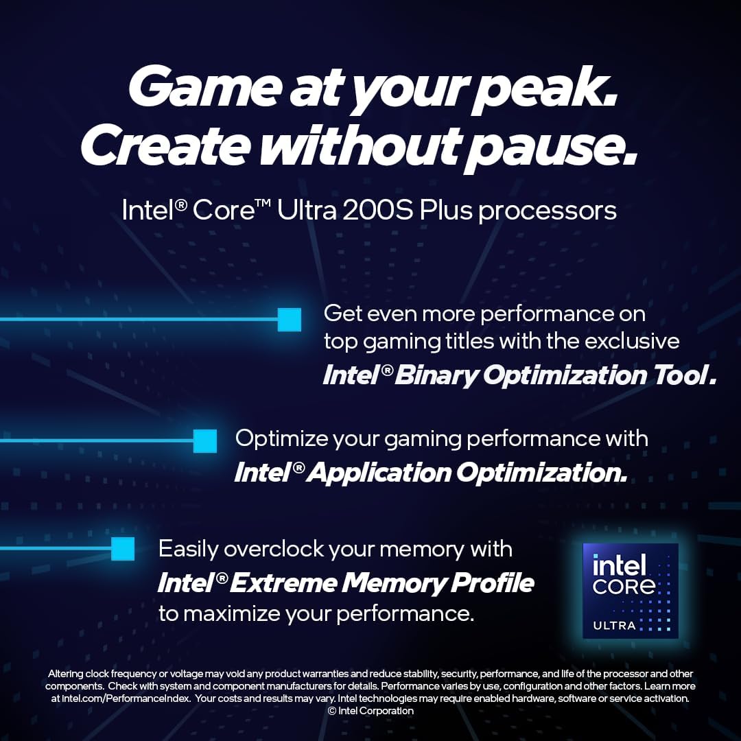 IntelÂ® Coreâ¢ Ultra 5 Processor 250K Plus 18 cores (6 P-cores + 12 E-cores) up to 5.3 GHz