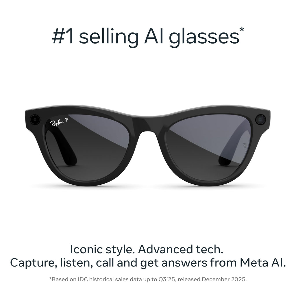 Meta Ray-Ban (Gen 2), Skyler, Shiny Mystic Violet | Smart AI Glasses for Men, Women â 2x Battery Life â 3K Ultra HD â 12 MP Camera, Audio, Video Recording â TransitionsÂ® Amethyst Lenses â Sunglasses