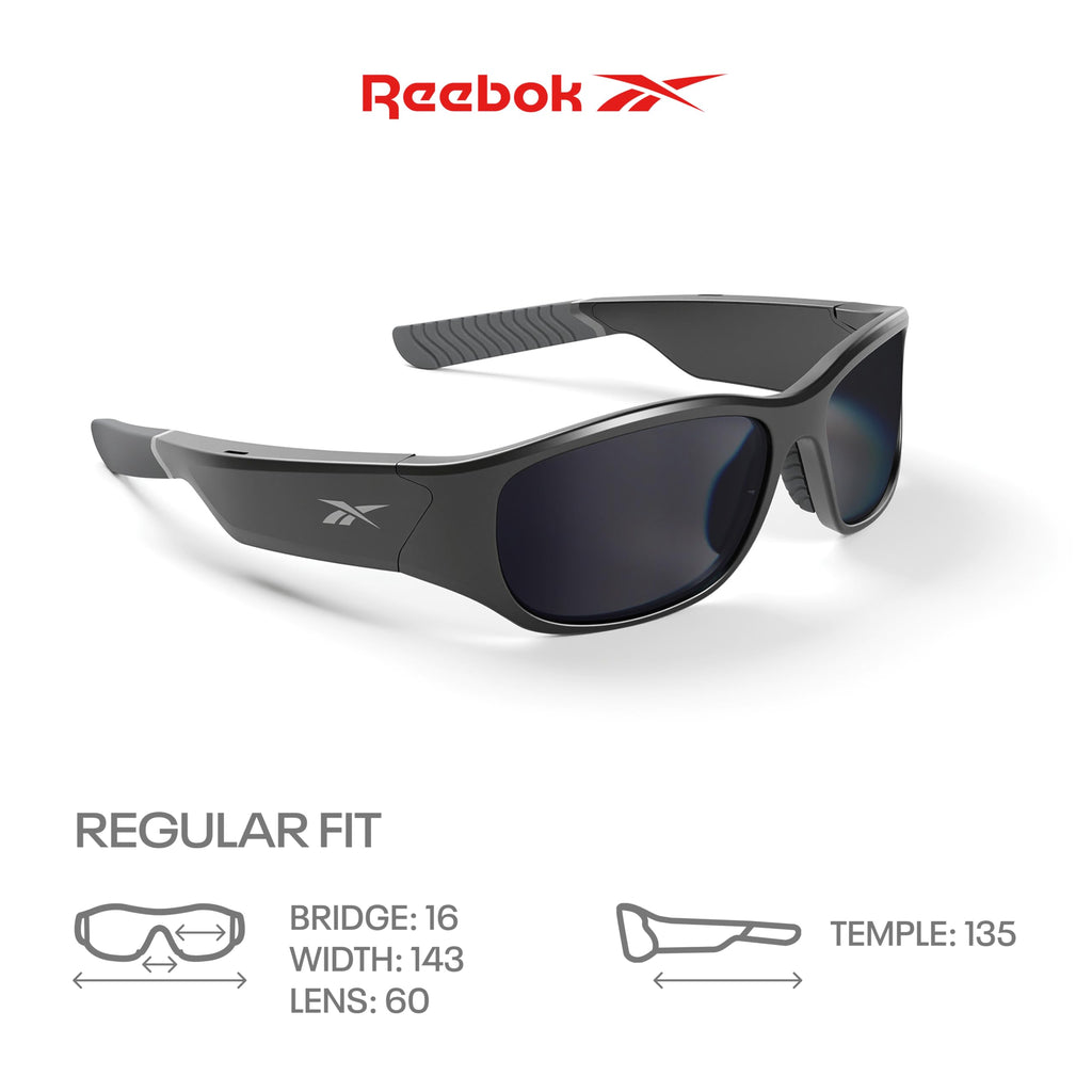 Reebok Flash Smart Audio Glasses, Iridescent Polarized, Powered by Lucyd