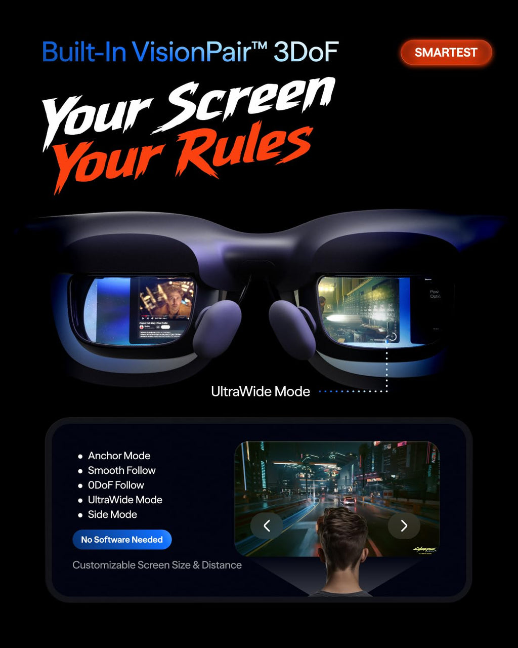 VITURE Beast XR/AR Glasses: Biggest. Boldest. Smartest. 174" 1200p, 58Â°FOV