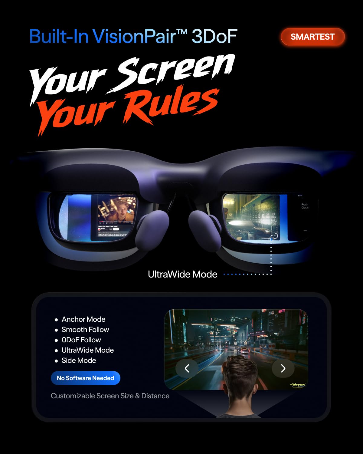 VITURE Beast XR/AR Glasses: Biggest. Boldest. Smartest. 174" 1200p, 58Â°FOV