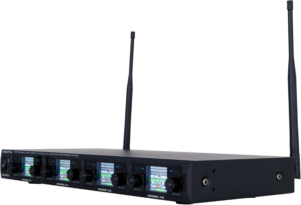 VocoPro UDX-PLAY-16 Professional Digital UHF PLL Wireless Microphone System with Sixteen Headset Vocal Microphones