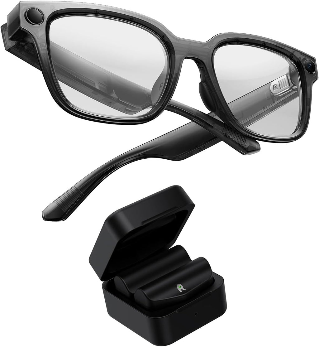 Rokid AI Glasses Style Pack,Smart Audio Glasses with Camera & Power Capsule