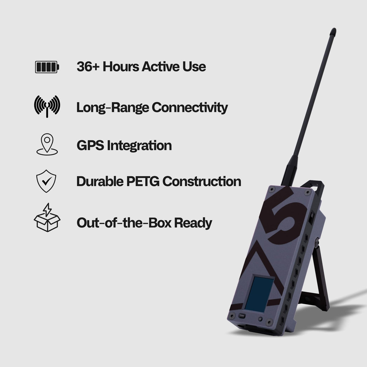 Trekker Delta Off-Grid LoRa GPS Radio, ATAK Meshtastic Communicator
