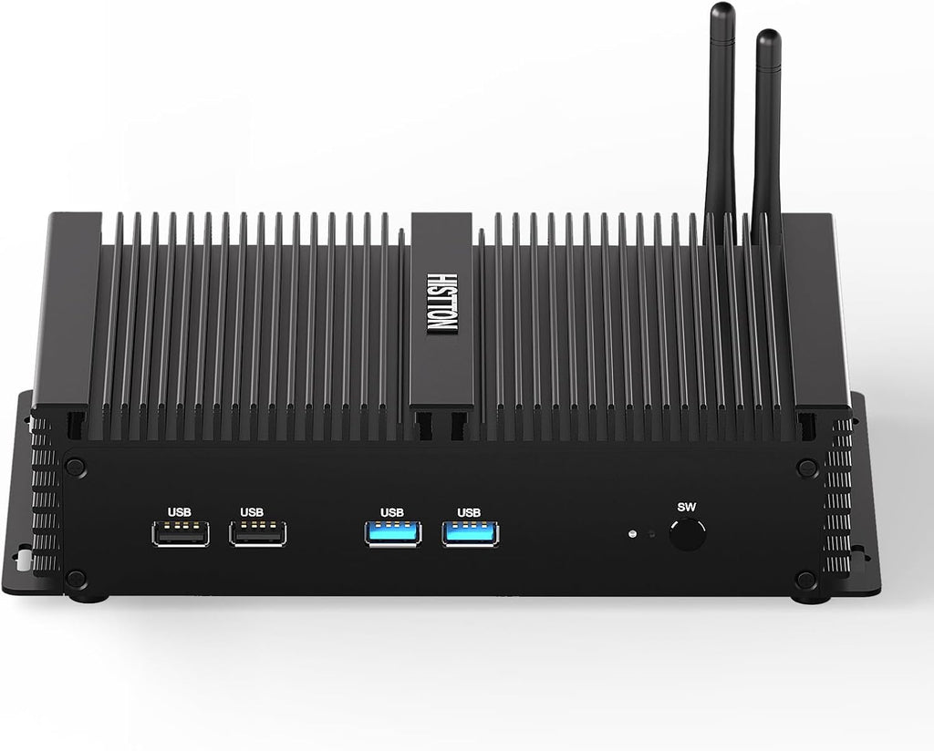 HISTTON Fanless Mini PC Core i7-8550U, DDR4 16GB RAM 512GB SSD