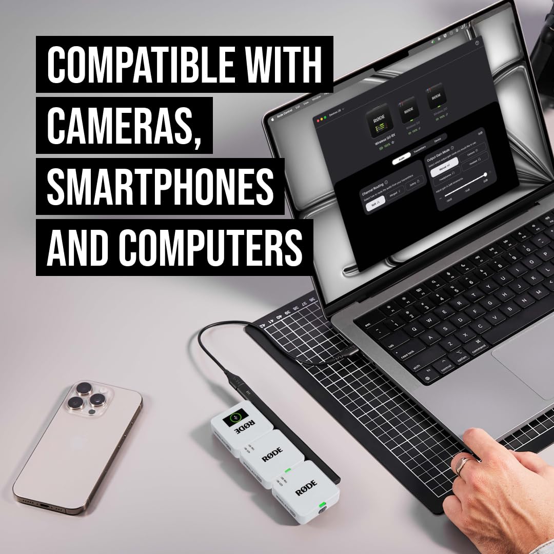RÃDE Wireless GO (Gen 3) (2 TX + 1 RX + Charging Case), 32-Bit Float