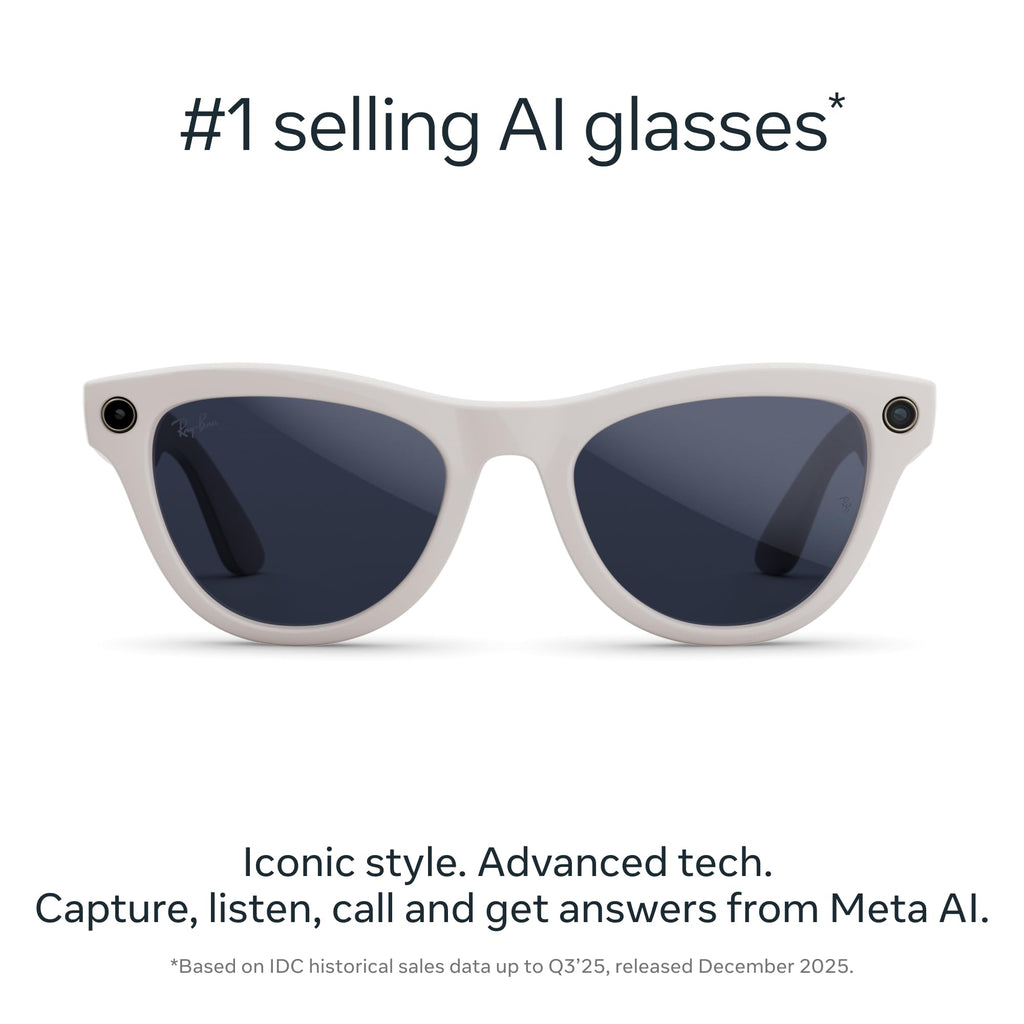 Meta Ray-Ban (Gen 2), Skyler, Shiny Mystic Violet | Smart AI Glasses for Men, Women â 2x Battery Life â 3K Ultra HD â 12 MP Camera, Audio, Video Recording â TransitionsÂ® Amethyst Lenses â Sunglasses