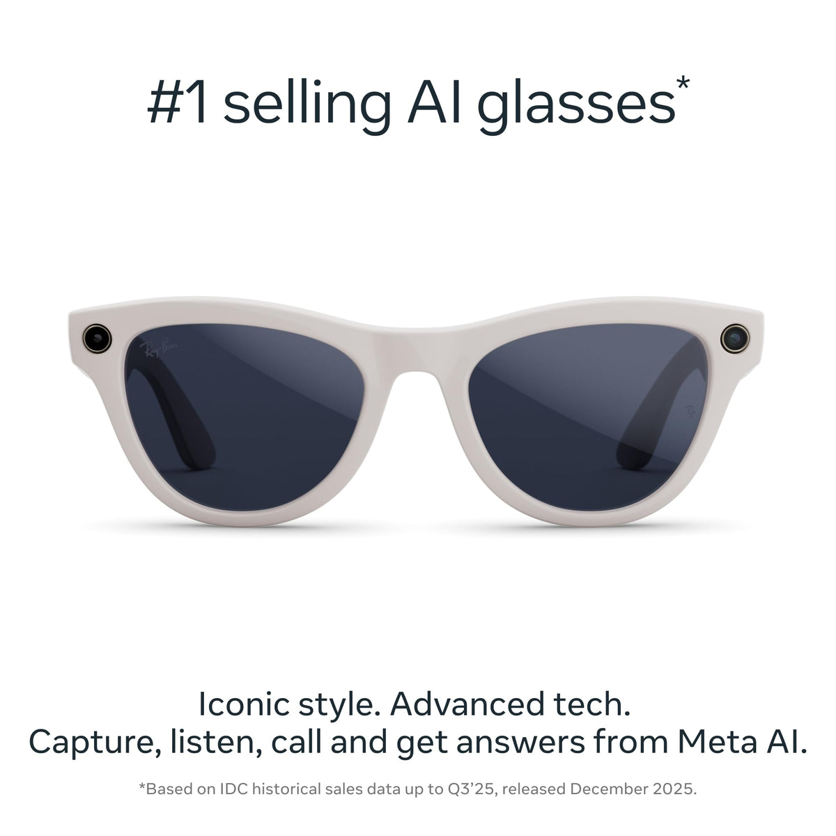 Meta Ray-Ban (Gen 2), Skyler, Shiny Mystic Violet | Smart AI Glasses for Men, Women â 2x Battery Life â 3K Ultra HD â 12 MP Camera, Audio, Video Recording â TransitionsÂ® Amethyst Lenses â Sunglasses