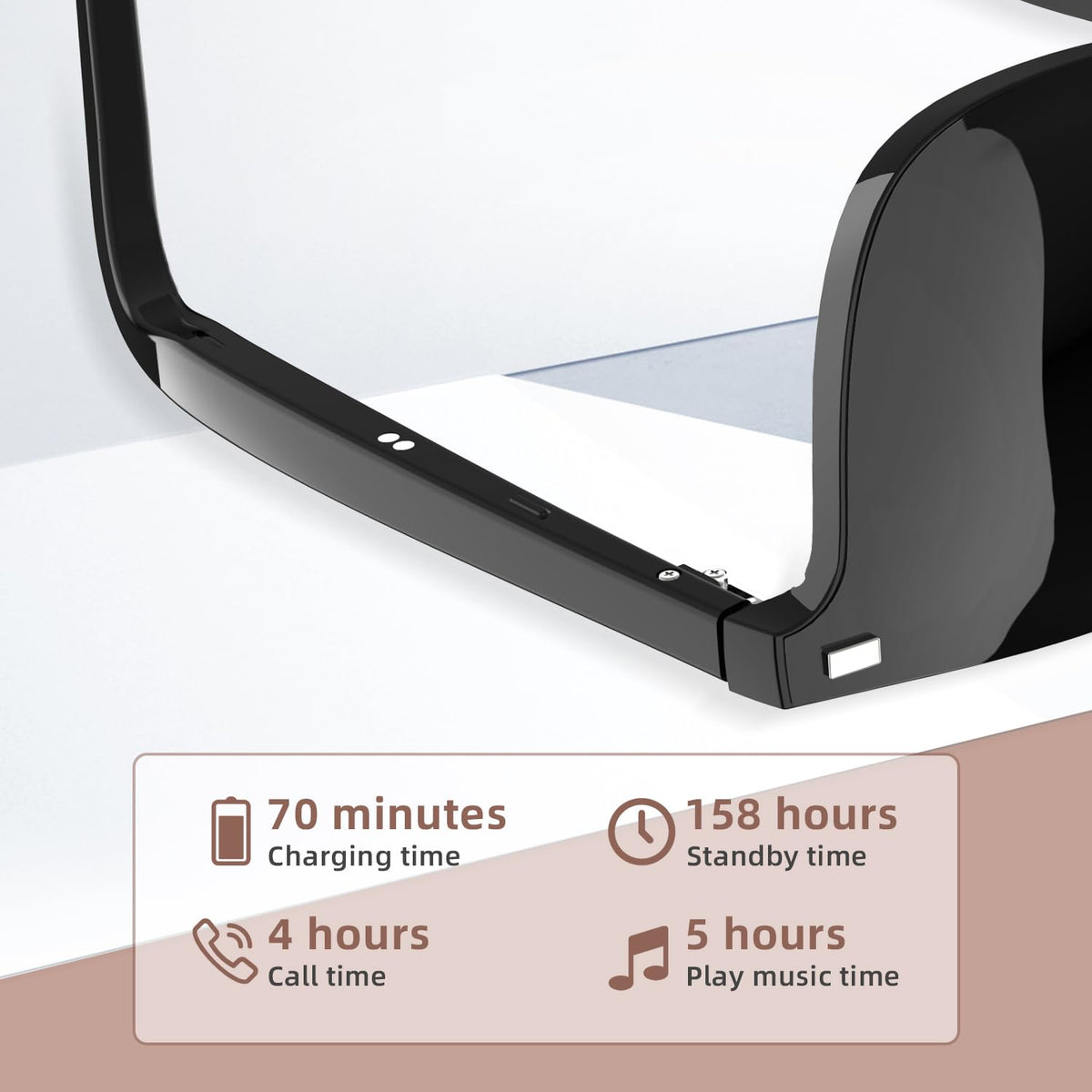 AI Camera Smart Glasses, 4K Video Sunglasses with 3600mAh Charging Case