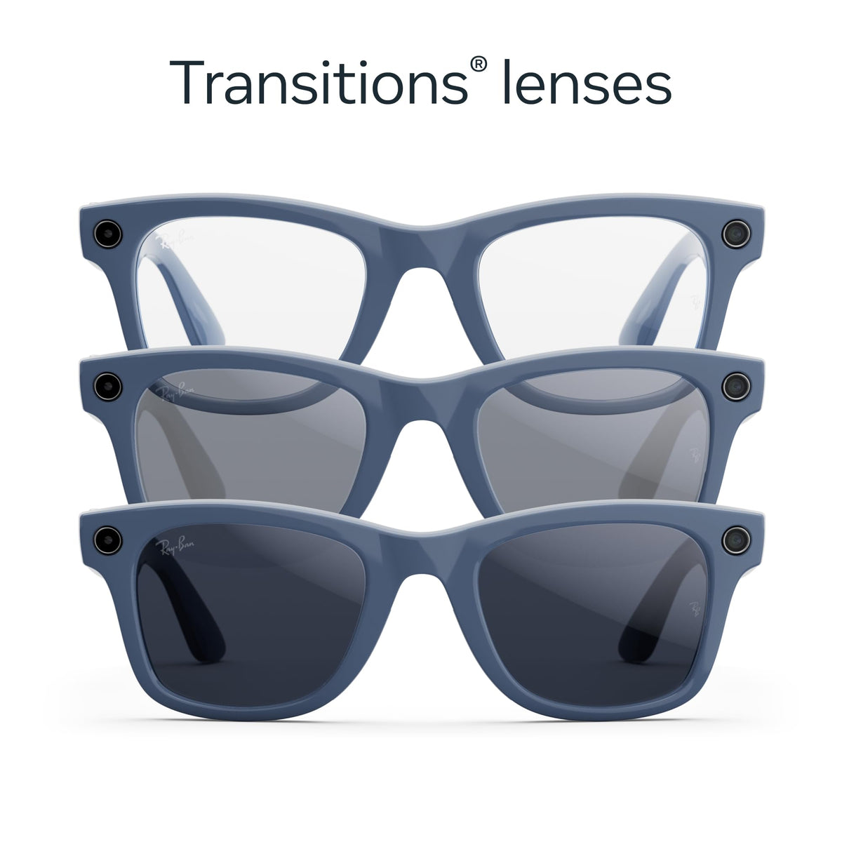 Meta Ray-Ban (Gen 2) Wayfarer Large Smart AI Glasses, Green Lenses
