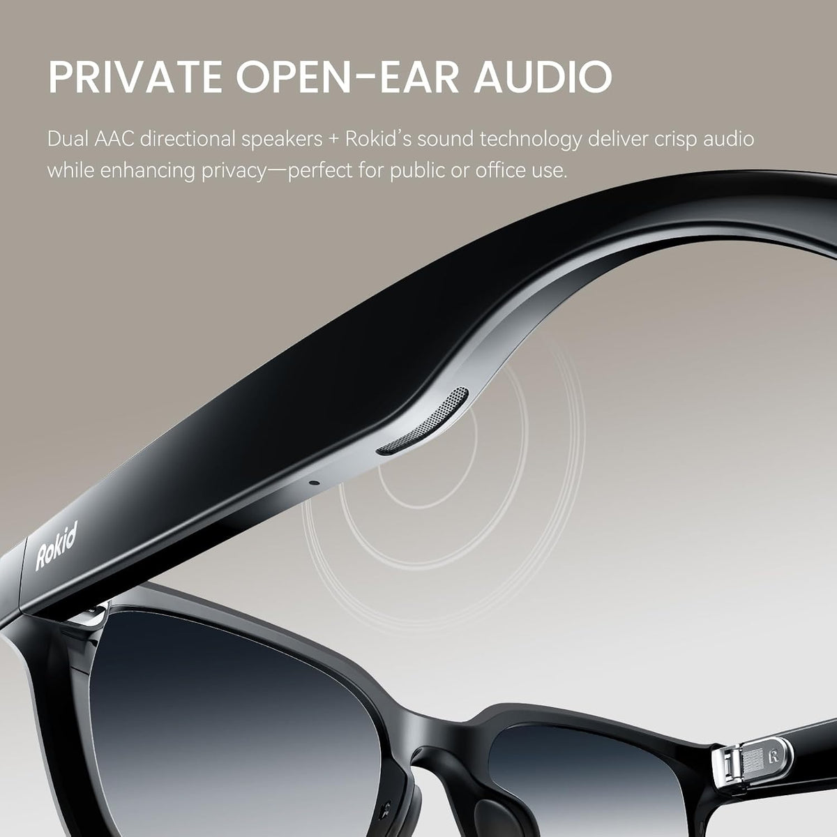 Rokid Ai Glasses Style (Non-Display), 2026 Smart Audio Sun Glasses