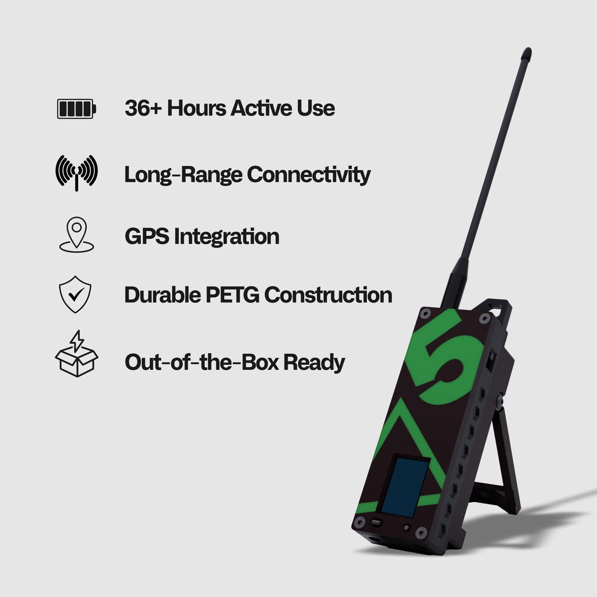 Trekker Delta Off-Grid LoRa GPS Radio, ATAK Meshtastic Communicator