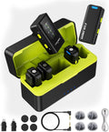 FULAIM X6 Pro Wireless Lavalier Microphones with 4 Transmitter