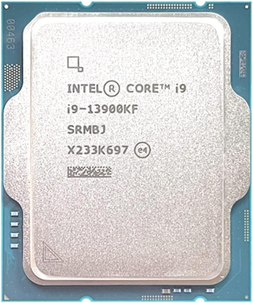 Intel i9-13900KF Processor: 24-Core, 32-Thread CPU (4.3-5.4 GHz, 125W TDP) with 200W TDP CPU Cooler. 8 P-cores + 16 E-cores, PCIe 4.0. Supports DDR5-5600 RAM, 36MB Cache. OEM Tray (Bulk Packaging)