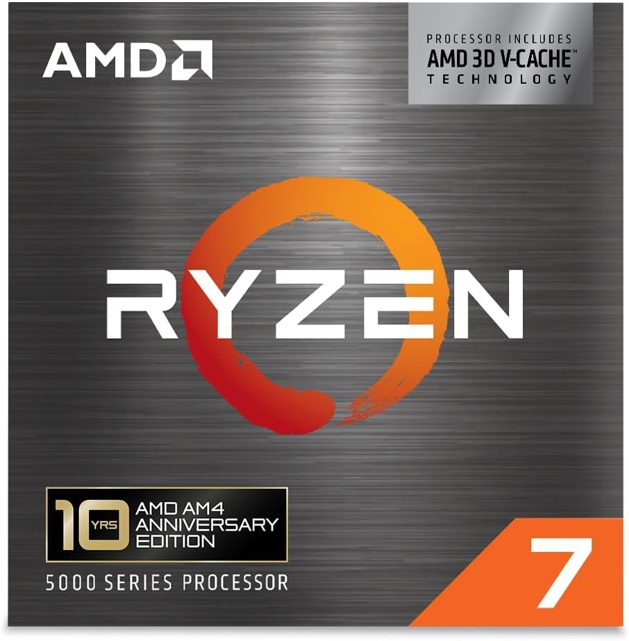 AMD Ryzen 7 5800X3D 8-core, 16-Thread Desktop Processor with AMD 3D V-Cache Technology