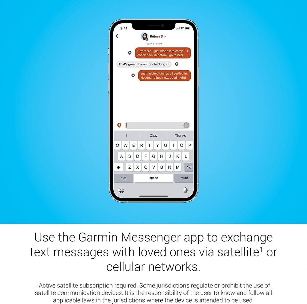 Garmin inReachÂ® Messenger Satellite Communicator, Global Two-Way Messaging