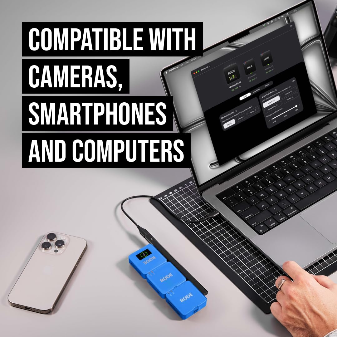 RÃDE Wireless GO (Gen 3) (2 TX + 1 RX + Charging Case), 32-Bit Float